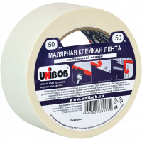 Клейкая лента малярная 48 мм х 50 м UNIBOB