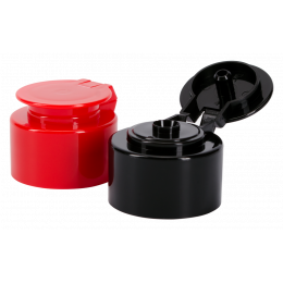 Крышка флип-топ фигурнаяя, 24 мм, белая (1/1800)