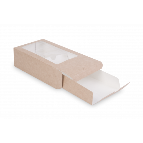 Коробка для макаронс MB 12, 180 х 110 х 55 мм, c окном