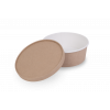 Контейнер круглый, OSQ Round Bowl 1300 мл, крафт, БЕЗ КРЫШКИ