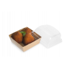 Коробка для бургеров с прозрачной крышкой SMART PACK 300, 86/100 x 86/100 x 40/49 мм